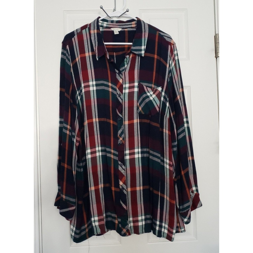 Est. 1948‎ Womans Plus Size Plaid Shirt Size 3X (26/28W)
